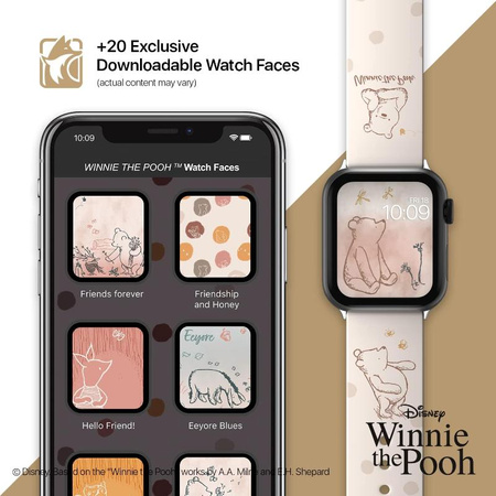 Disney Winnie The Pooh - Pasek do Apple Watch (Sweet Honey)