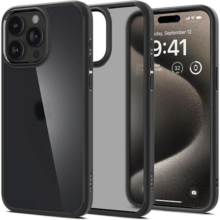 Spigen Ultra Hybrid - Etui do iPhone 15 Pro Max (Frost Black)