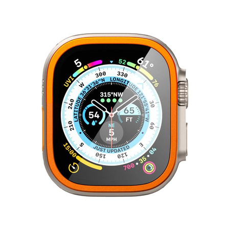 Spigen Glas.TR Slim Pro - Szkło hartowane do Apple Watch Ultra 49 mm (Pomarańczowy)