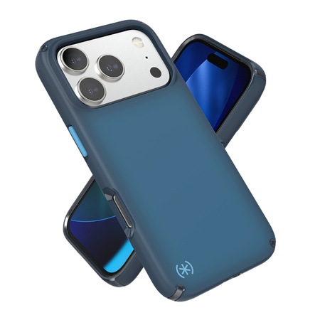 Speck Presidio Lux MagSafe - Etui iPhone 17 Pro (Deep Sea Fade / Black / Spell Blue)