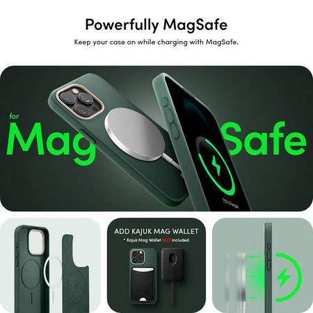 Spigen Cyrill Kajuk Mag MagSafe - Etui do iPhone 15 Pro (Forest Green)