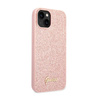 Guess Glitter Flakes Metal Logo Case – Etui iPhone 14 (różowy)