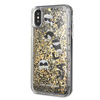 Karl Lagerfeld Signature Glitter Case - Etui iPhone Xs / X (Floatting Charms)