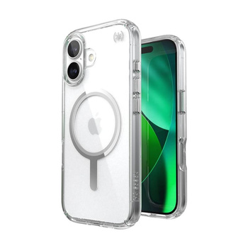 Speck Presidio Perfect Clear MagSafe - Etui iPhone 17 (Clear / Silver)