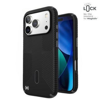 Speck Presidio2 Grip ClickLock & MagSafe - Etui iPhone 17 Pro (Black / Slate Grey / White)