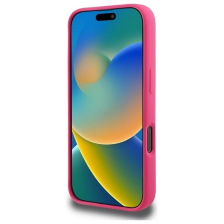 Karl Lagerfeld Silicone Choupette Head Print MagSafe - Etui iPhone 16 Pro (fuksja)