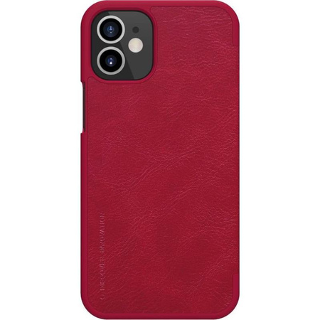 Nillkin Qin Leather Case - Etui Apple iPhone 12 Mini (Red)