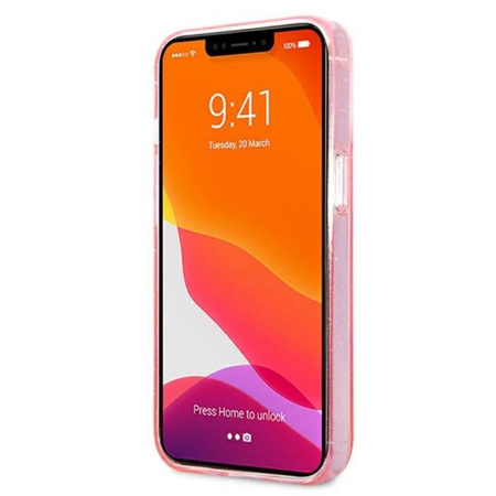 Karl Lagerfeld Karl’s Head Glitter - Etui iPhone 13 Pro (różowy)