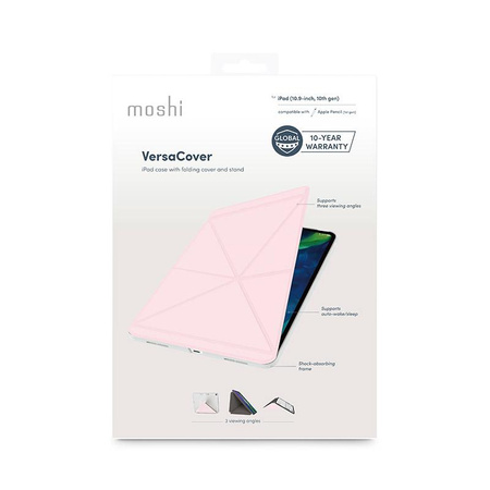 Moshi VersaCover - Etui origami iPad 10.9” (2022) (Sakura Pink)