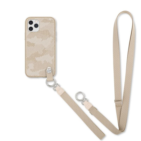 Moshi Altra - Etui z odpinaną smyczką iPhone 12 / iPhone 12 Pro (system SnapTo) (Sahara Beige)