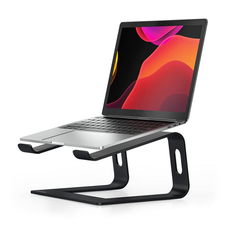 Crong AluBench – Ergonomiczna podstawka pod laptopa z aluminium (czarny)