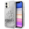 Guess Liquid Glitter 4G Big Logo - Etui iPhone 11 (srebrny)