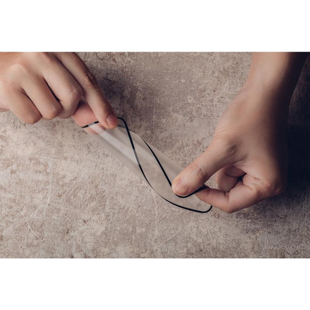 Moshi iVisor AG - Matowa folia ochronna na ekran iPhone 13 / iPhone 13 Pro (czarna ramka)