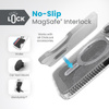 Speck Presidio Lux Grip ClickLock & Magsafe - Etui iPhone 15 Pro (Clear / Chrome Finish / Serene Silver)