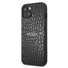 Guess Croco Stamp Lines - Etui iPhone 13 mini (czarny)