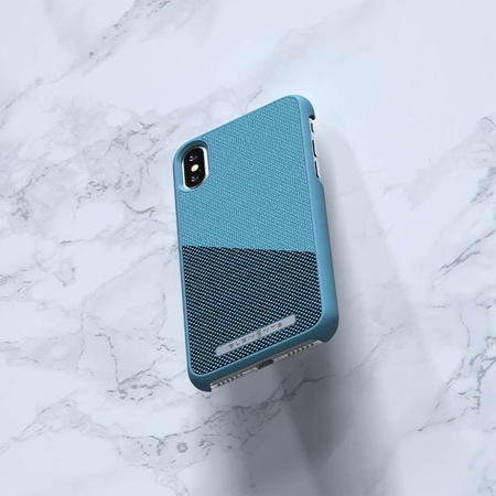 Nordic Elements Saeson Freja - Materiałowe etui iPhone Xs / X (Petrol)