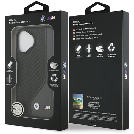 BMW M Carbon Logo MagSafe - Etui iPhone 17 (antracyt)