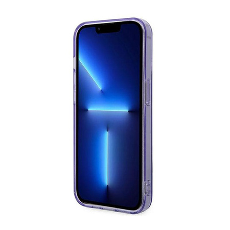 Guess Peony Glitter Case – Etui iPhone 14 Pro (Liliowy)