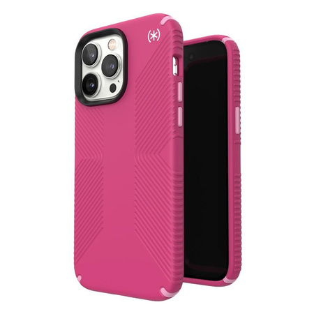 Speck Presidio2 Grip MagSafe - Antypoślizgowe etui iPhone 14 Pro Max (Digitalpink / Blossompink / White)