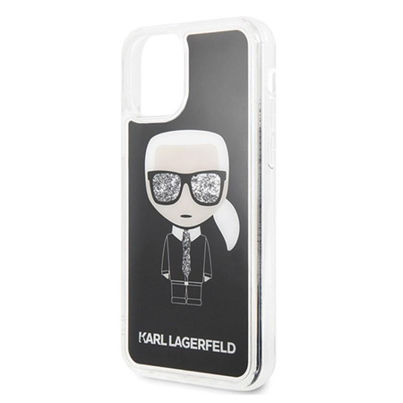 Karl Lagerfeld Iconic Glitter - Etui iPhone 11 Pro Max (Black)
