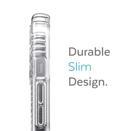 Speck Presidio Perfect-Clear with Grips + MagSafe - Etui iPhone 13 Pro z powłoką MICROBAN (Clear)