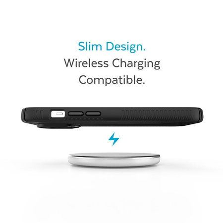 Speck Presidio2 Grip - Antypoślizgowe etui iPhone 14 Pro Max (Black / Black / White)