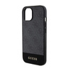 Guess 4G Bottom Stripe Metal Logo Collection - Etui iPhone 15 (szary)