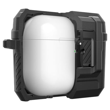 Spigen Lock Fit - Pancerne etui do Apple AirPods Pro 3 (Matte Black)