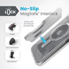Speck Presidio Lux Grip ClickLock & Magsafe - Etui iPhone 15 Plus (Clear / Chrome Finish / Serene Silver)