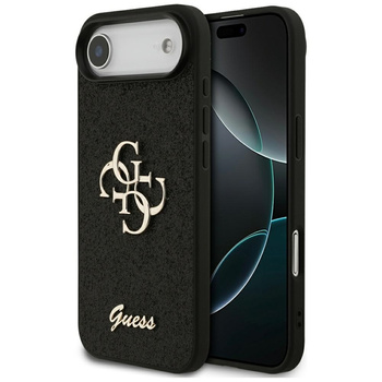 Guess Fixed Glitter Big 4G - Etui iPhone Air (czarny)