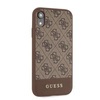 Guess 4G Bottom Stripe Collection - Etui iPhone XR (brązowy)
