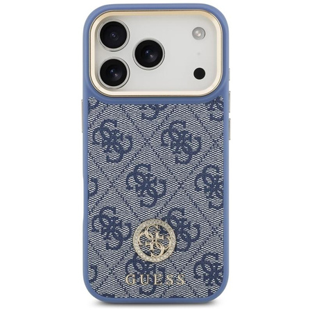 Guess 4G Strass Logo MagSafe - Etui iPhone 17 Pro (niebieski)