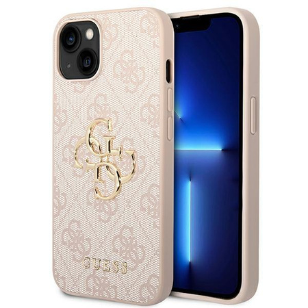 Guess 4G Big Metal Logo - Etui iPhone 14 Plus (różowy)