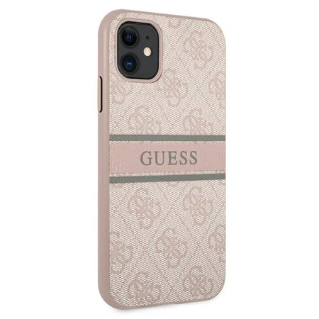 Guess 4G Printed Stripe - Etui iPhone 11 (różowy)