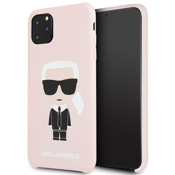 Karl Lagerfeld Fullbody Silicone Iconic - Etui iPhone 11 Pro Max (Pink)