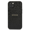 Guess Croco Stamp Lines - Etui iPhone 13 mini (czarny)
