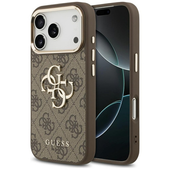 Guess 4G Big 4G Classic Logo - Etui iPhone 17 Pro (brązowy / złoty)