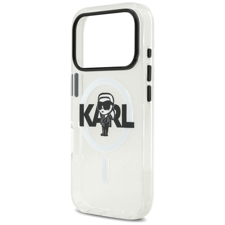 Karl Lagerfeld IML Karl Sketch Logo MagSafe - Etui iPhone 17 Pro (przezroczysty)