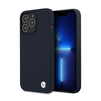 BMW Silicone Signature Logo - Etui iPhone 13 Pro (granatowy)
