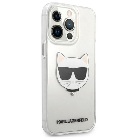Karl Lagerfeld Choupette Head - Etui iPhone 13 Pro (przezroczysty)