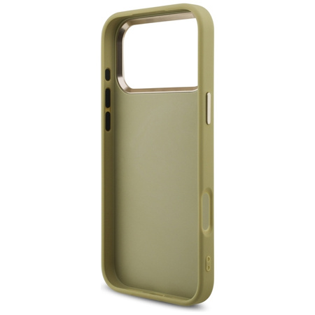 Guess Fixed Glitter Big 4G Metal Frame - Etui iPhone 17 Pro Max (złoty)