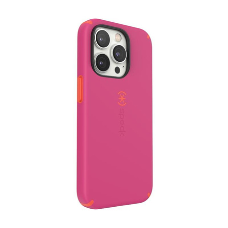 Speck CandyShell Pro + MagSafe - Etui iPhone 14 Pro z powłoką MICROBAN (Digital Pink / Energy Red)