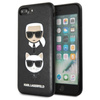 Karl Lagerfeld Embossed Case Karl & Choupette - Etui iPhone 8 Plus / 7 Plus (czarny)
