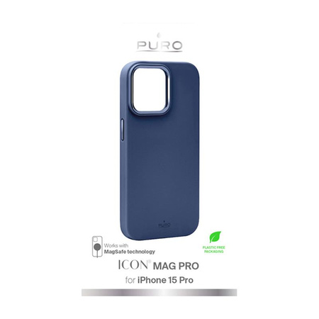 PURO ICON MAG PRO - Etui iPhone 15 Pro MagSafe (Dark Blue)