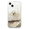 Guess Liquid Glitter 4G Big Logo - Etui iPhone 13 mini (złoty)
