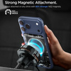 Spigen Essential EV25MFAQ - Magnetyczny uchwyt samochodowy na kratkę nawiewu z ładowaniem bezprzewodowym 25W MagSafe Qi2.2 (Black)