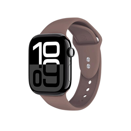 Crong Liquid - Pasek do Apple Watch 44/45/46/49 mm (brązowy)