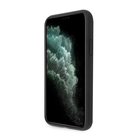 Guess Saffiano 4G Circle Logo - Etui iPhone 11 Pro (czarny)