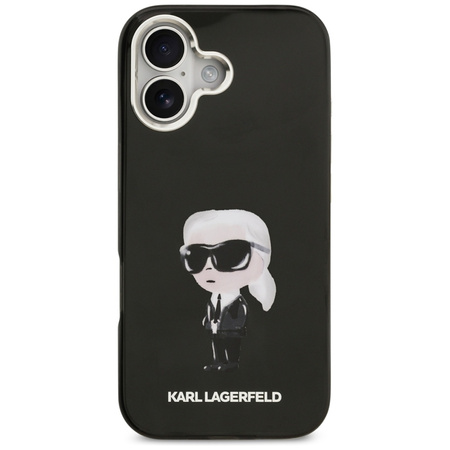 Karl Lagerfeld IML Aquarelle Karl & Logo MagSafe - Etui iPhone 17 (czarny)