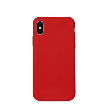 PURO ICON Cover - Etui iPhone Xs / X (czerwony)